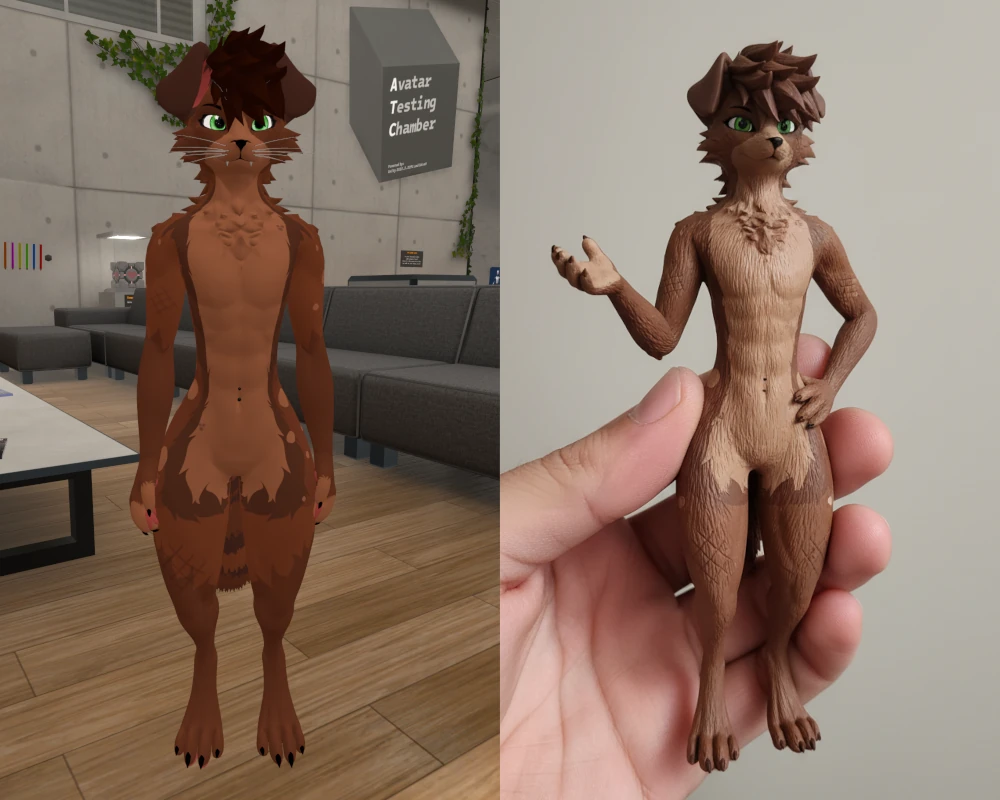 Custom VRChat avatar figurine